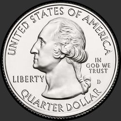 аверс 25¢ (quarter) 2014 "Shenandoah National Park / D"