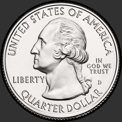 аверс 25¢ (quarter) 2013 "Форт Мак-Генри / D"
