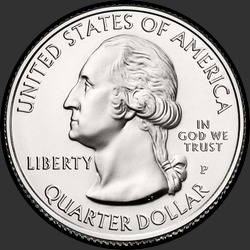 аверс 25¢ (quarter) 2013 "Форт Мак-Генри / P"