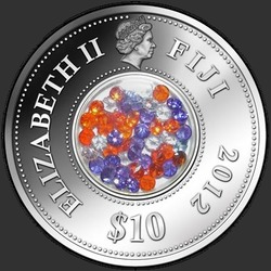 аверс 10 dolarů 2012 "Алмазный закат"