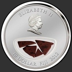 аверс 10 Долларов 2012 "Метеорит Бренхам"