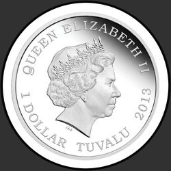 аверс 1$ (buck) 2013 "Трёхглавый дракон"