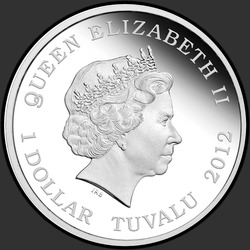 аверс 1$ (buck) 2012 "100 лет со дня гибели Титаника"