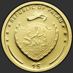 аверс 1$ (buck) 2009 "Барк Памир"