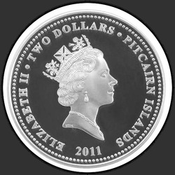 аверс 2 dollars 2011 "Год Кролика"