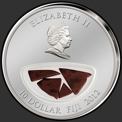 аверс 10 dolarů 2012 "Метеорит Эйби"