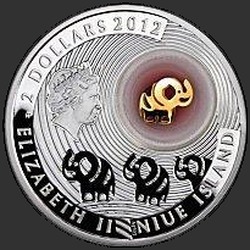 аверс $ 2 2012 "Слоник на удачу"