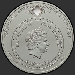 аверс 2 dollars 2012 "Николай Чудотворец"