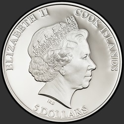 аверс 5 Dollars 2013 "Челябинский метеорит"