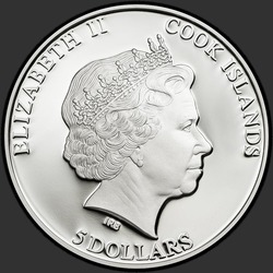аверс 5 Dollars 2014 "Великий Сфинкс Гизы"