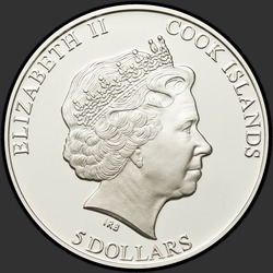 аверс 5 Dollars 2014 "Сумка для гольфа"