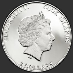 аверс 2 dollars 2014 "Дикий кабан"