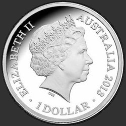 аверс 1$ (buck) 2013 "Крокодил Бинди (Цветная)"