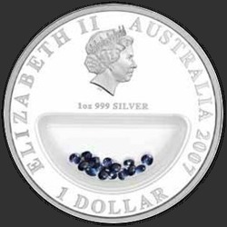 аверс 1$ (бак) 2007 "Сапфиры"