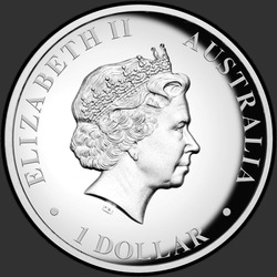 аверс 1$ (buck) 2012 "Спящая коала. Высокий рельеф"