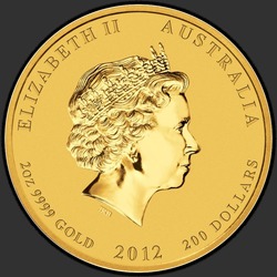 аверс 200 dolarů 2012 "Год Дракона"