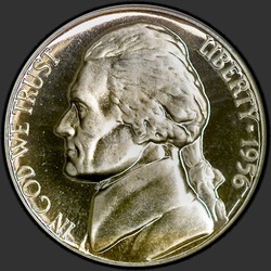 аверс 5¢ (nickel) 1956 "USA - 5 Cents / 1956 - Proof"