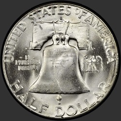 реверс 50¢ (half) 1951 "الولايات المتحدة الأمريكية - 50 سنتا (نصف الدولار) / 1951 - S"
