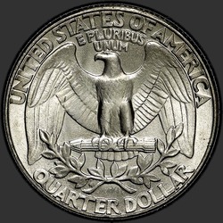 реверс 25¢ (квотер) 1986 "США - квартал / 1986 - D"