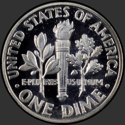 реверс 10¢ (dime) 1961 "USA - Dime / 1961 - Proof"