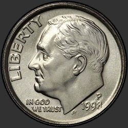 аверс 10¢ (dime) 1998 "USA - Dime / 1998 - P"
