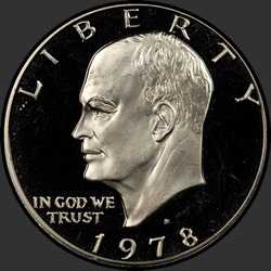 аверс 1$ (buck) 1978 "USA - 1 Dollar / 1978 - S Proof"