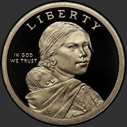 аверс 1$ (buck) 2013 "USA - 1 Dollar / 2013 - {"_":"S"}"