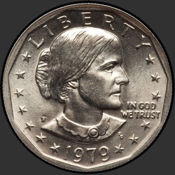 аверс 1$ (buck) 1979 "USA - 1 Dollar / 1979 - {"_":"P Wide"}"