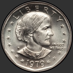 аверс 1$ (buck) 1979 "USA - 1 Dollar / 1979 - {"_":"S"}"