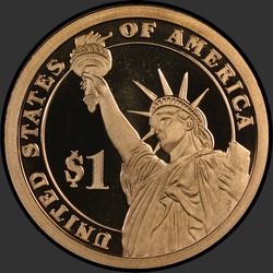 реверс 1$ (buck) 2007 "USA - 1 Dollar / 2007 - {"_":"S"}"