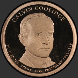 аверс 1$ (buck) 2014 "USA - 1 Dollar / 2014 - {"_":"S"}"