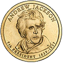 аверс 1$ (buck) 2008 "USA - 1 Dollar / 2008 - {"_":"P"}"