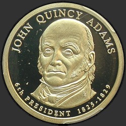 аверс 1$ (бак) 2008 "USA - 1 Dollar / 2008 - {"_":"S"}"