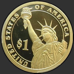 реверс 1$ (buck) 2008 "USA - 1 Dollar / 2008 - {"_":"S"}"