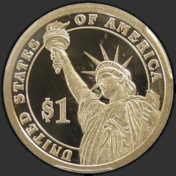 реверс 1$ (buck) 2013 "USA - 1 Dollar / 2013 - {"_":"S"}"