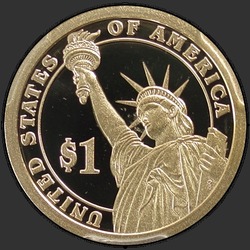 реверс 1$ (buck) 2013 "USA - 1 Dollar / 2013 - {"_":"S"}"