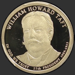 аверс 1$ (buck) 2013 "USA - 1 Dollar / 2013 - {"_":"S"}"