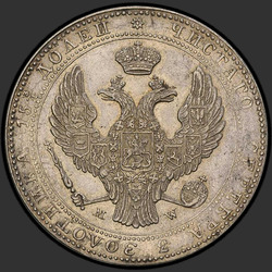 реверс 3/4 Ρούβλι - 5 PLN 1841 "3/4 Ρούβλι - 5 PLN 1841 MW. 9 perev σε αετό ουρά"
