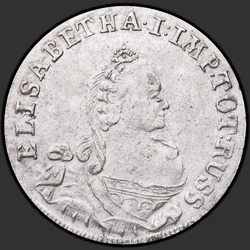 реверс 6 groszy 1759 "6 groszy w 1759 roku. "Elisabetha ... RUSS""