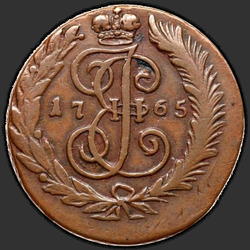 аверс 2 kopecks 1765 "2 penny 1765 SPM."