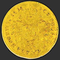 аверс 1 chervonetz 1712 "1 다켓 1712 DLG. 헤드 평균"
