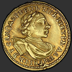 реверс 2 rublů 1720 "2 rublů v roce 1720. "SAMODERZHETS". Stuhami z věnců"