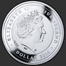 аверс 1$ (buck) 2014 "Чау-Чау"