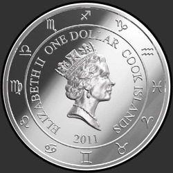 аверс 1$ (buck) 2011 "Знаки зодиака. Козерог."