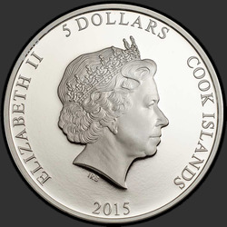 аверс 5 Dollars 2015 "Молитва Богу «Отче наш»"