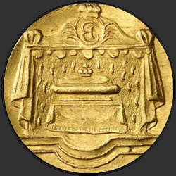реверс žeton 1761 "Odznak 1761 "smrt císařovny Alžběty"."