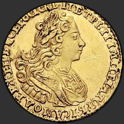 реверс 2 rubles 1728 "2 rubles in 1728. Overhead point"
