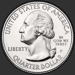 аверс 25¢ (quarter) 2017 "George Rogers Clark National Historical Park / P"