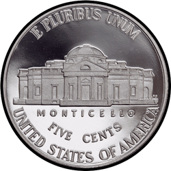 реверс 5¢ (nickel) 2016 "S"