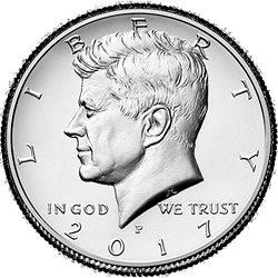 аверс 50¢ (half) 2017 "P"